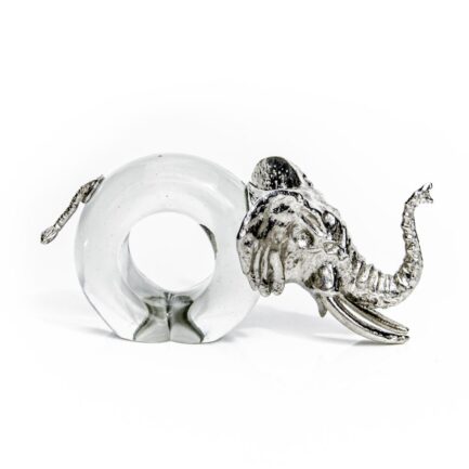Pewter Elephant Napkin Ring