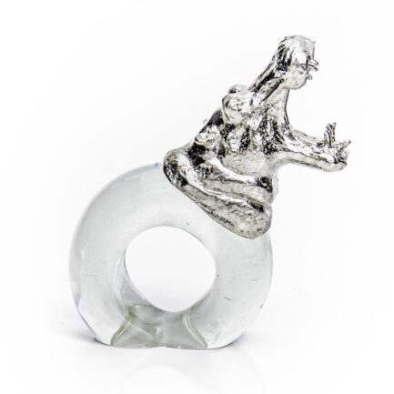 Pewter Hippo Napkin Ring
