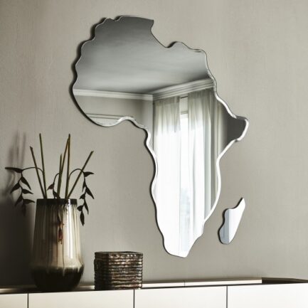 Africa Wall Mirror, Irregular Mirror, Wavy Wall Décor.